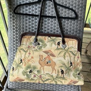 VINTAGE Brighton Tapestry Weekend Bag